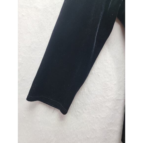 Studio M Black Velvet Blouse, Size S, NWT - Picture 9 of 10